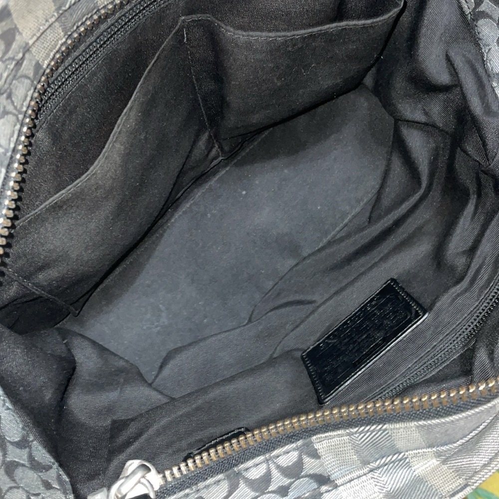 •COACH•GRAY & BLACK LEGACY CANDACE CARRYALL HANDBAG EUC - Picture 13 of 15